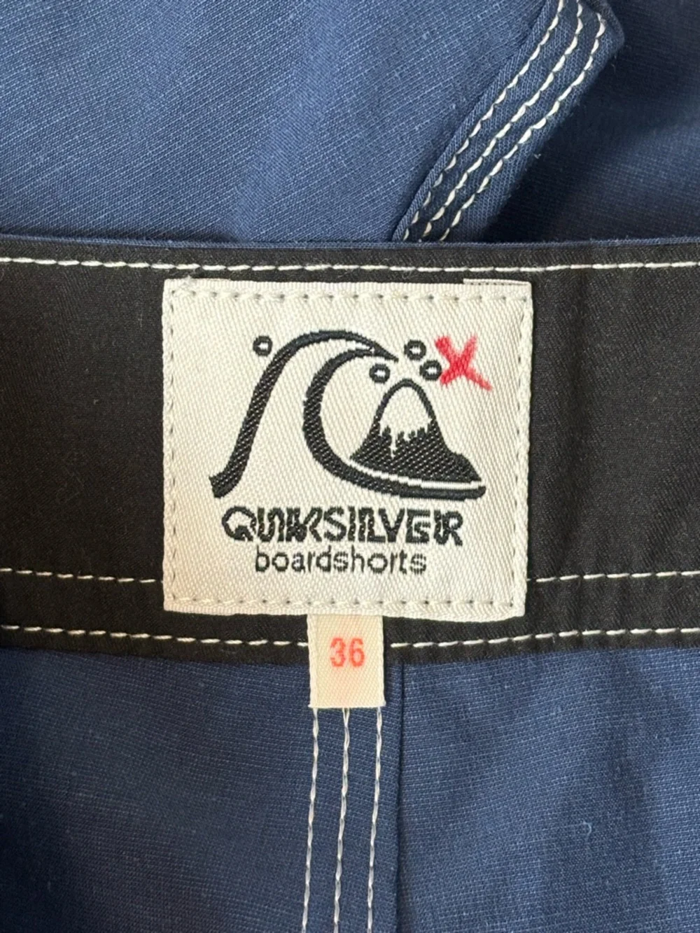 Quicksilver Board Shorts Mens 36 Blue Original Checkered Surf‎ Beach 7.5